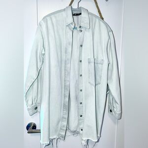 Light Gray Button-Up Shirt